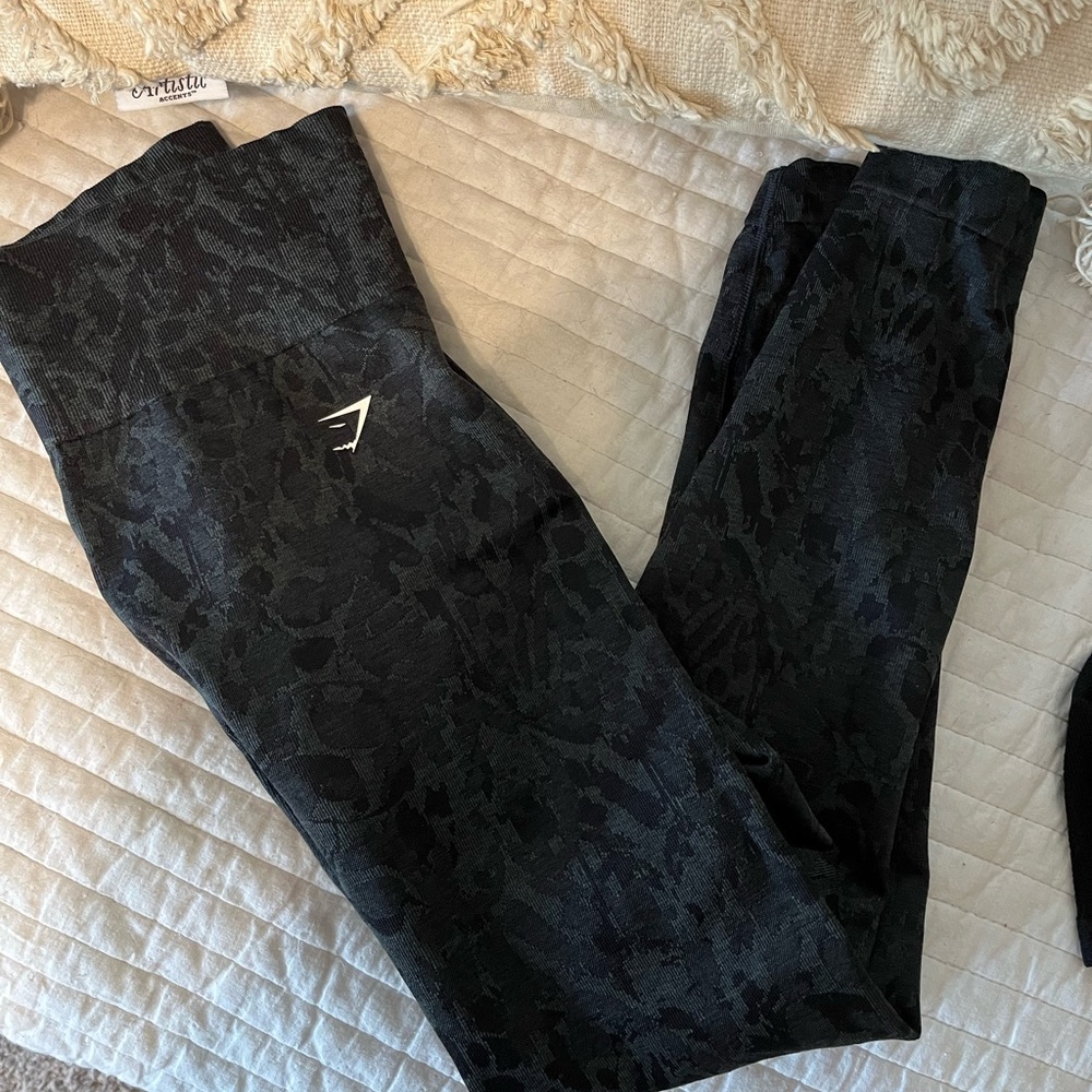 Gymshark Adapt Animal Seamless Leggings - Butterfly | Black
